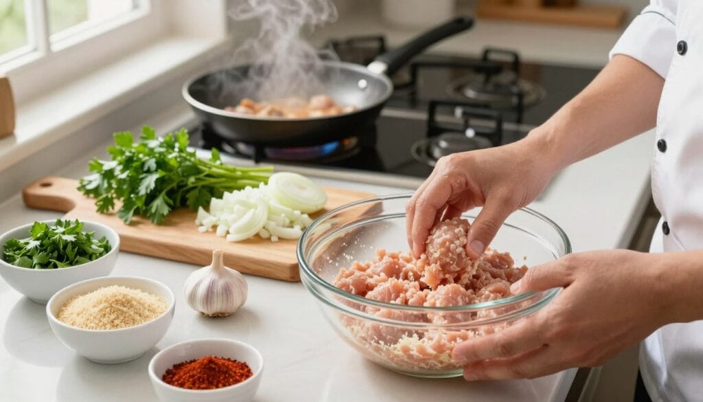 chicken meatballs recipe preparation steps chicken meatballs recipe preparation steps
