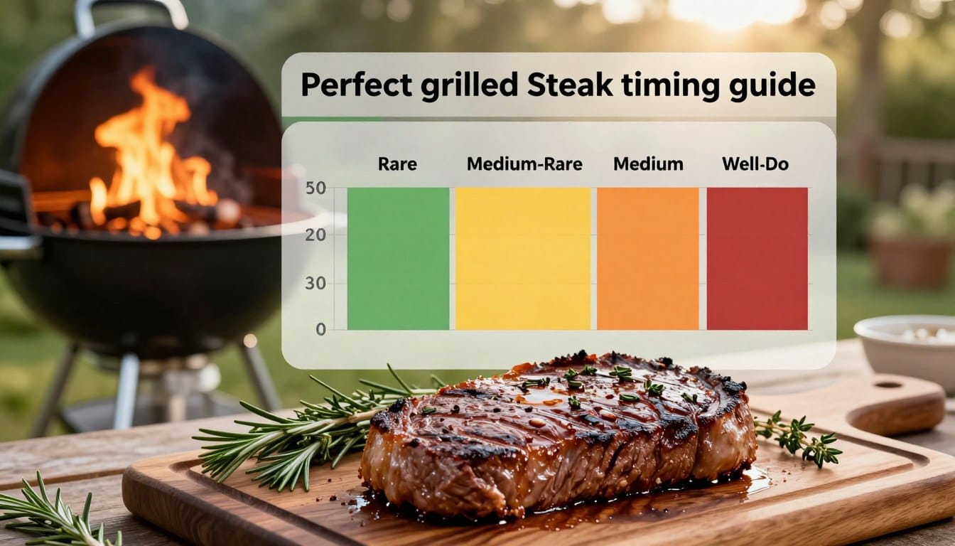 how long to cook steak on grill​
