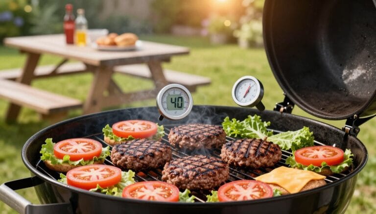 how long to grill burgers at 400​