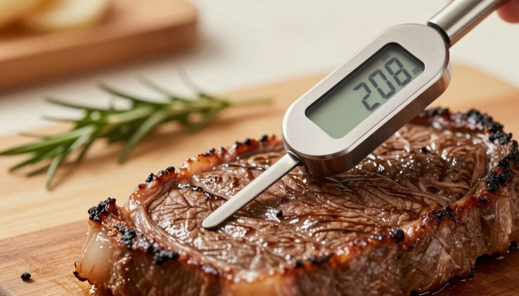 meat thermometer measuring internal temperature for beef meat thermometer measuring internal temperature for beef