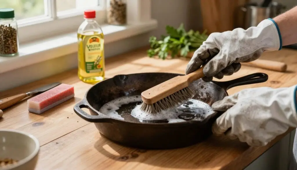 restore cast iron skillet vintage restoration process restore cast iron skillet vintage restoration process