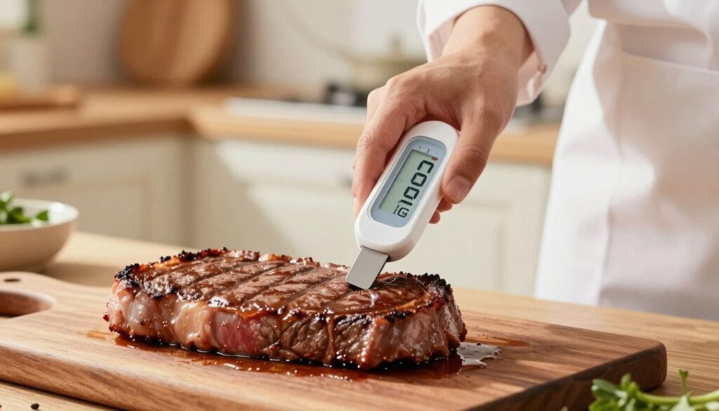 safe beef cooking temps thermometer placement guide safe beef cooking temps thermometer placement guide