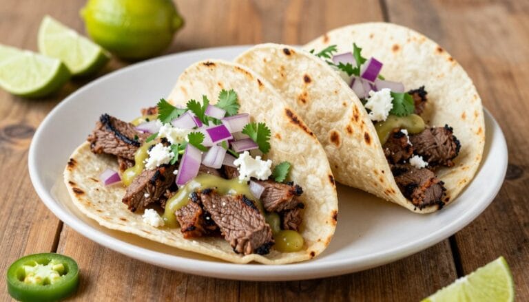skirt steak tacos