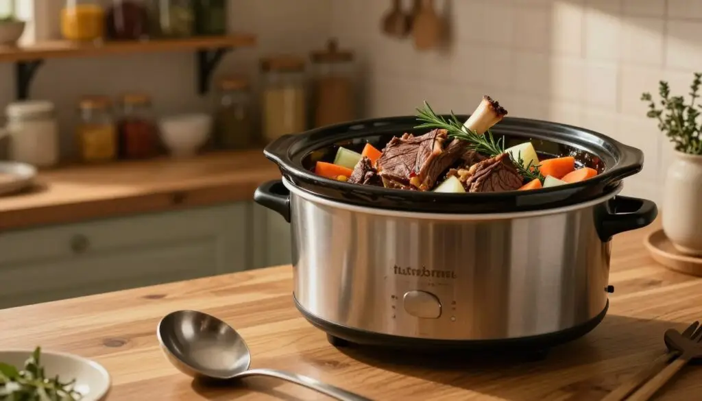 slow cooker beef shank bone-in cooking method