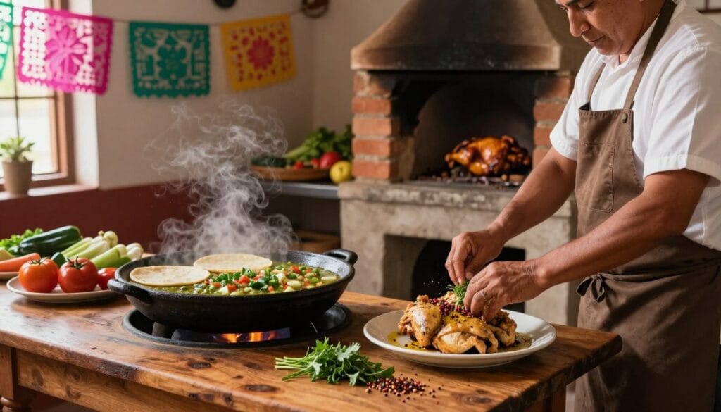 traditional Mexican chicken recipes cooking techniques