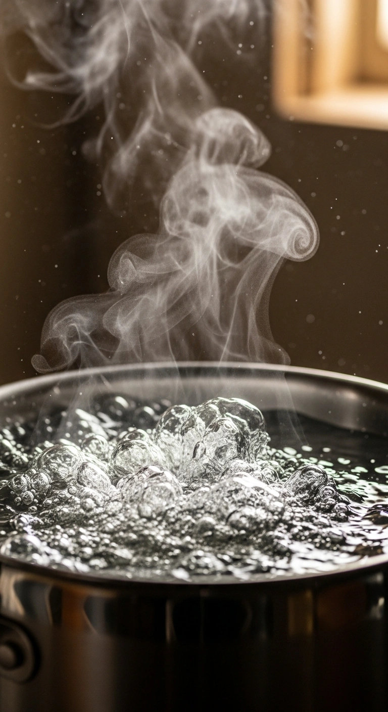 Step 2: Bringing water to a full rolling boil