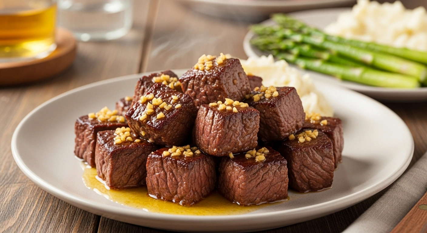 Garlic Butter Steak Bites Recipe