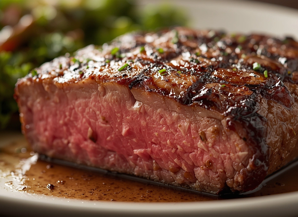 Grilled coulotte steak top sirloin cap with fat cap