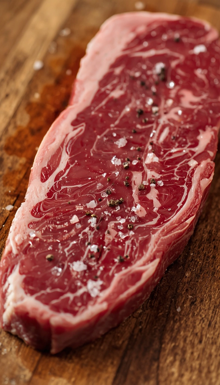 A5 Wagyu seasoned lightly with sea salt and black pepper