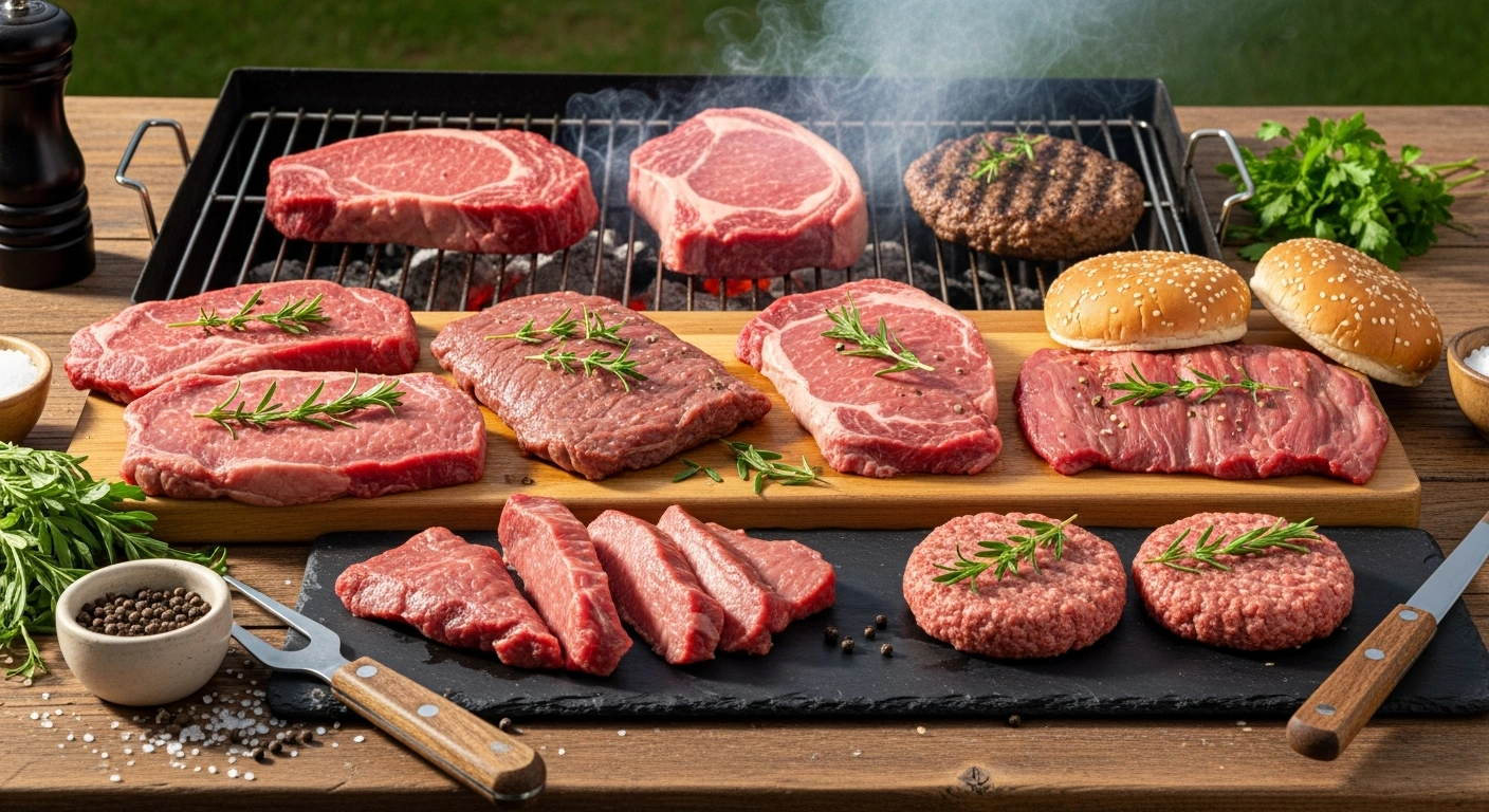 Best budget grilling cuts for 2026 arranged on a summer grill
